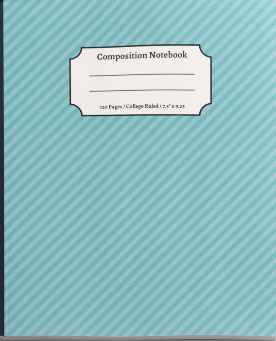 Composition Notebook | College Ruled (Medium Ruled, 7.1 mm spacing) | 120 Pages