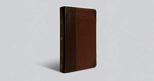 ESV Single Column Thinline Bible (TruTone, Brown/Cordovan, Portfolio Design)