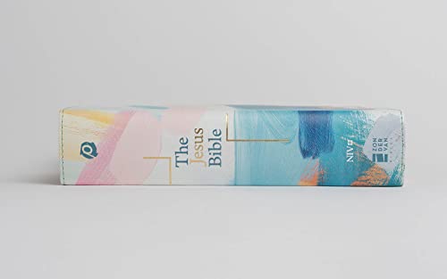 The Jesus Bible Artist Edition, NIV, Leathersoft, Multi-color/Teal, Comfort Print