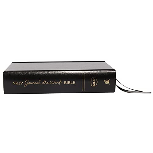 NKJV, Journal the Word Bible, Hardcover, Black, Red Letter, Comfort Print: Reflect, Journal, or Create Art Next to Your Favorite Verses