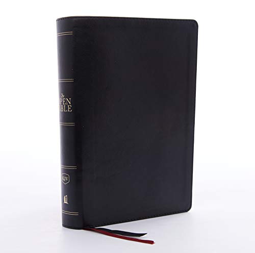 The KJV, Open Bible, Leathersoft, Black, Red Letter, Comfort Print: Complete Reference System