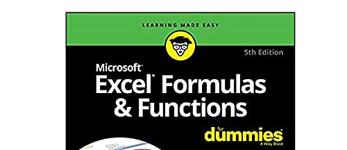 Excel Formulas And Functions Fd, 5e (For Dummies)