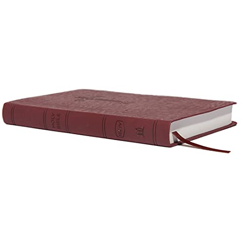 NKJV, Value Thinline Bible, Leathersoft, Burgundy, Red Letter, Comfort Print: Holy Bible, New King James Version