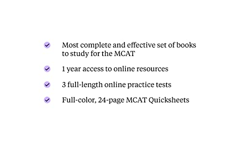 MCAT Complete 7-Book Subject Review 2023-2024, Set Includes Books, Online Prep, 3 Practice Tests (Kaplan Test Prep)