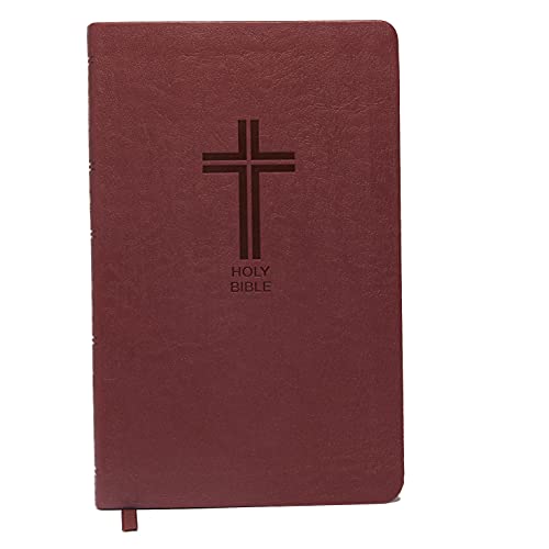 NKJV, Value Thinline Bible, Leathersoft, Burgundy, Red Letter, Comfort Print: Holy Bible, New King James Version