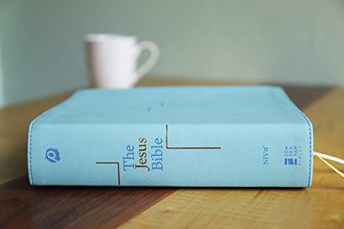 The Jesus Bible, NIV Edition, Leathersoft, Blue, Comfort Print