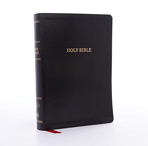 KJV Holy Bible, Super Giant Print Reference Bible, Deluxe Black Leathersoft, 43,000 Cross References, Red Letter, Comfort Print: King James Version