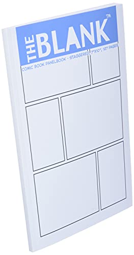 The Blank Comic Book Panelbook - Staggered, 7"x10", 127 Pages