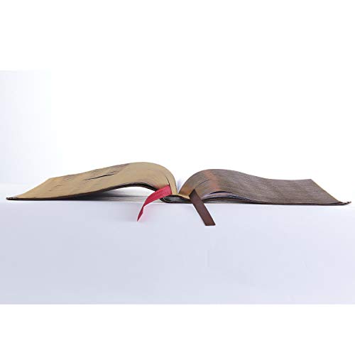 The NKJV, Open Bible, Leathersoft, Brown, Red Letter, Comfort Print: Complete Reference System