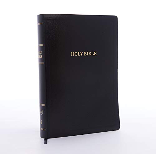 KJV Holy Bible, Super Giant Print Reference Bible, Black Leather-look, Thumb Indexed, 43,000 Cross References, Red Letter, Comfort Print: King James Version