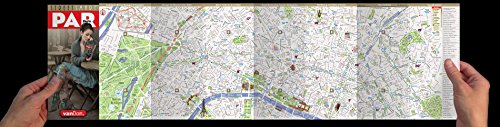 StreetSmart® Paris Map by VanDam - City Street Map of Paris, France - Laminated folding pocket size city travel and Metro map with all attractions, sights and hotels (2023 English and French Edition)