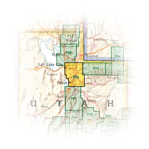 Wasatch Front North Map (National Geographic Trails Illustrated Map, 709)