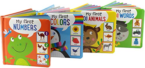 My First Board Books (4-Book Set) (Padded Covers)