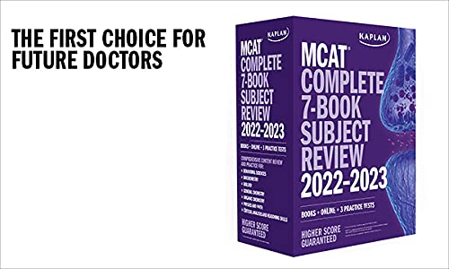 MCAT Complete 7-Book Subject Review 2022–-2023: Books + Online + 3 Practice Tests (Kaplan Test Prep)