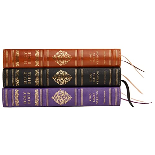 KJV, Personal Size Reference Bible, Sovereign Collection, Leathersoft, Purple, Red Letter, Thumb Indexed, Comfort Print: Holy Bible, King James Version