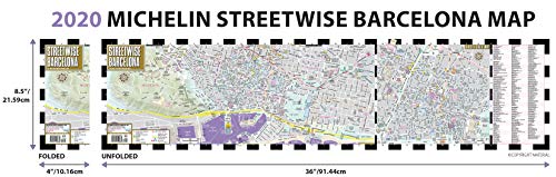 Streetwise Barcelona Map - Laminated City Center Street Map of Barcelona, Spain (Michelin Streetwise Maps)