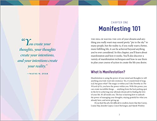 Manifestation Journal for Beginners: An Introduction to Harnessing the Law of Attraction & Journal for Creating the Life You Want