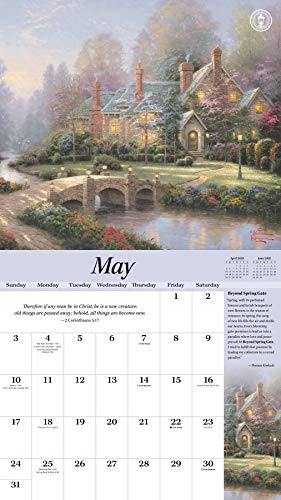 Thomas Kinkade Special Collector's Edition with Scripture 2020 Deluxe Wall Calen: New Beginnings