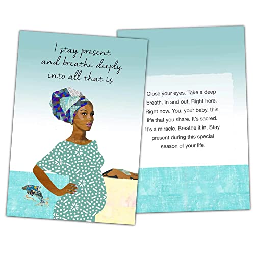 Mama Natural Pregnancy Affirmation Cards - 50 Beautiful Mama Natural Cards to Inspire & Empower You Along Your Pregnancy Journey | Affirmation Cards for Women, Gifts for New Mom