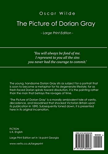 The Picture of Dorian Gray: large print edition