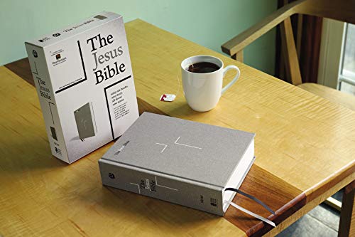 The Jesus Bible, NIV Edition, Cloth over Board, Gray Linen, Comfort Print