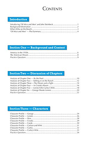 GCSE English: "Of Mice and Men": the Text Guide