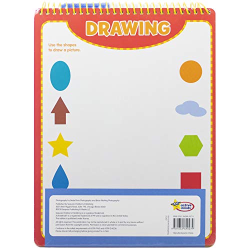 Active Minds - Write-and-Erase - Wipe Clean Learning Boards Ages 4+ - Numbers, Addition, Alphabet, Shapes, and Drawing