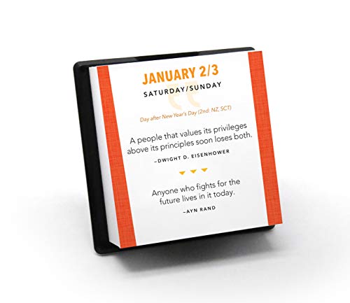 2021 Great Quotes from Great Leaders Boxed Calendar: 365 Inspirational Quotes From Leaders Who Shaped the World (Daily Calendar, Desk Gift for Him, Office Gift for Her)