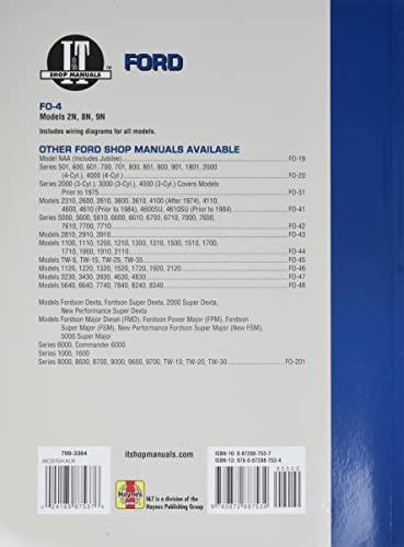 Ford Shop Manual Series 2N 8N & 9N