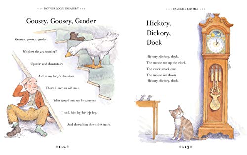 Mother Goose Treasury: A Beautiful Collection of Favorite Nursery Rhymes for Children (Hardcover Storybook Treasury)