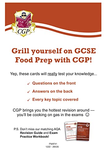 New Grade 9-1 GCSE Food Preparation & Nutrition AQA Revision Question Cards: perfect for catch-up and the 2022 and 2023 exams (CGP GCSE Food 9-1 Revision)