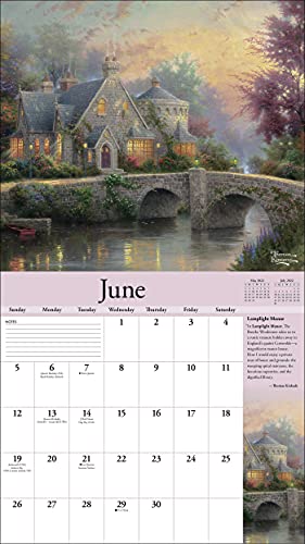 Thomas Kinkade Special Collector's Edition 2022 Deluxe Wall Calendar with Print: Bridges of Hope