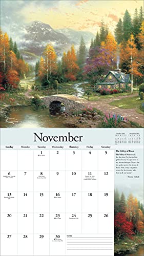 Thomas Kinkade Special Collector's Edition 2022 Deluxe Wall Calendar with Print: Bridges of Hope