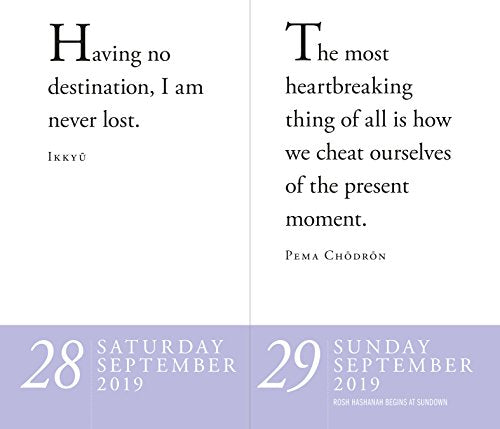 Zen Page-A-Day Calendar 2019