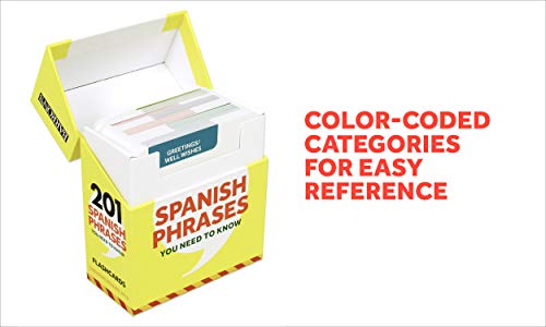 201 Spanish Phrases You Need to Know Flashcards (Barron's Foreign Language Guides)