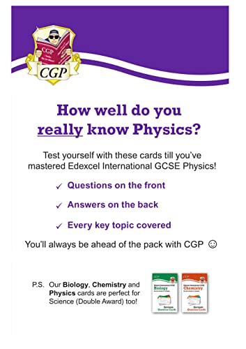 New Grade 9-1 Edexcel International GCSE Physics: Revision Question Cards (CGP IGCSE 9-1 Revision)