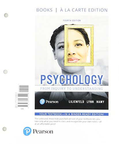 Psychology: From Inquiry to Understanding -- Print Offer [Loose-Leaf] (4th Edition)