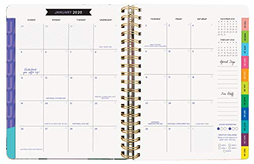 Stay Golden 17-Month Large Planner with 1000+ Stickers 2019-2020 (Pipsticks+Workman)