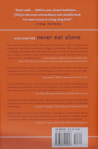 Never Eat Alone: And Other Secrets to Success, One Relationship at a Time