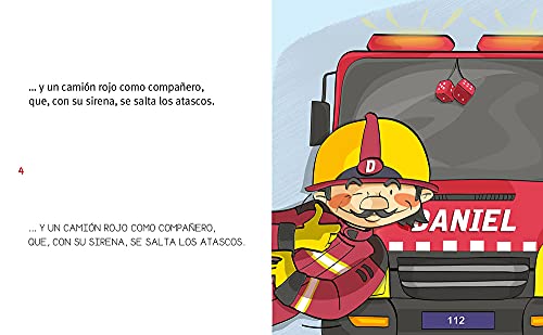 Daniel El Bombero (En Letra Mayúscula y de imprenta): En letra MAYÚSCULA y de imprenta: libros para niños de 4 y 5 años: 1 (Aprender a leer en letra MAYÚSCULA e imprenta)