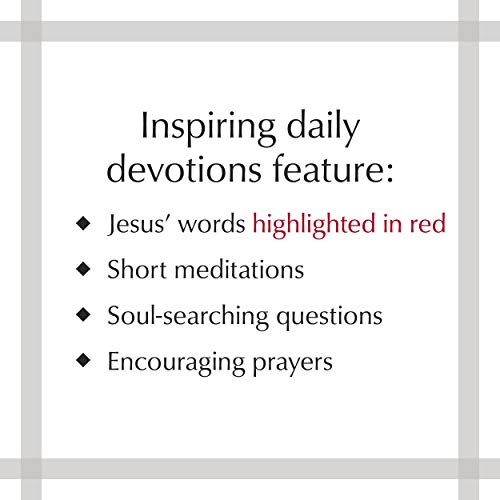 Jesus in Red: 365 Meditations on the Words of Jesus (Imitation Leather) – Daily Motivational Devotions for All Ages, Authored by Ray Comfort, Perfect ... Family, Birthdays, Holidays, and More.