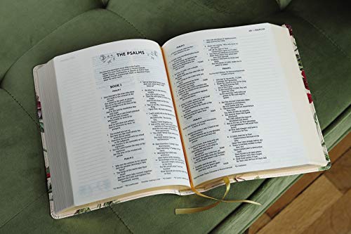 NASB, Artisan Collection Bible, Leathersoft, Almond Floral, Red Letter, 1995 Text, Comfort Print