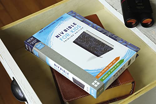 NIV, Bible for Kids, Cloth over Board, Blue, Red Letter, Comfort Print: Thinline Edition