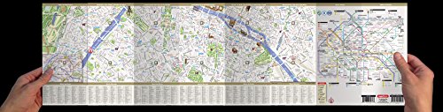 StreetSmart® Paris Map by VanDam - City Street Map of Paris, France - Laminated folding pocket size city travel and Metro map with all attractions, sights and hotels (2023 English and French Edition)