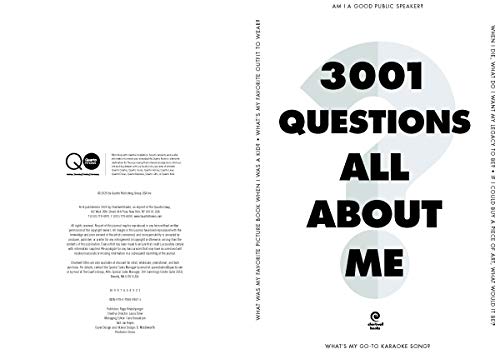 3,001 Questions All About Me (Volume 1) (Creative Keepsakes, 1)