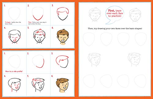 Learn to Draw... Faces (Easy Step-by-Step Drawing Guide) (Young Artist)