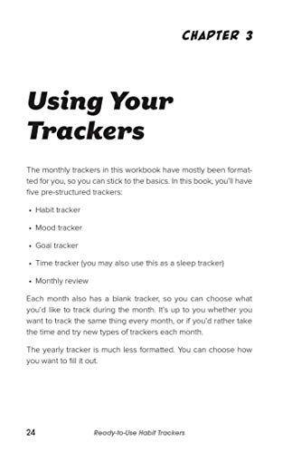 Ready-to-Use Habit Trackers: Log Daily Actions, Build Healthy Routines, Achieve Goals and Live Your Best Life