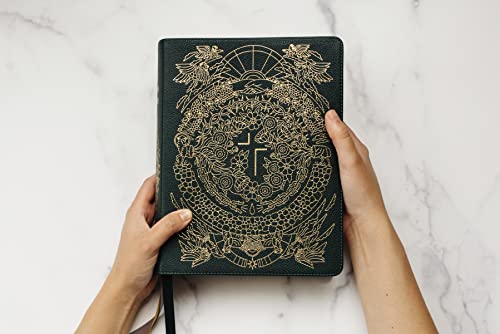 The Jesus Bible Artist Edition, NIV, Genuine Leather, Calfskin, Green, Limited Edition, Comfort Print