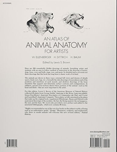 An Atlas of Animal Anatomy for Artists (Dover Anatomy for Artists)