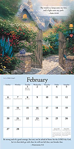 Thomas Kinkade Gardens of Grace with Scripture 2022 Wall Calendar